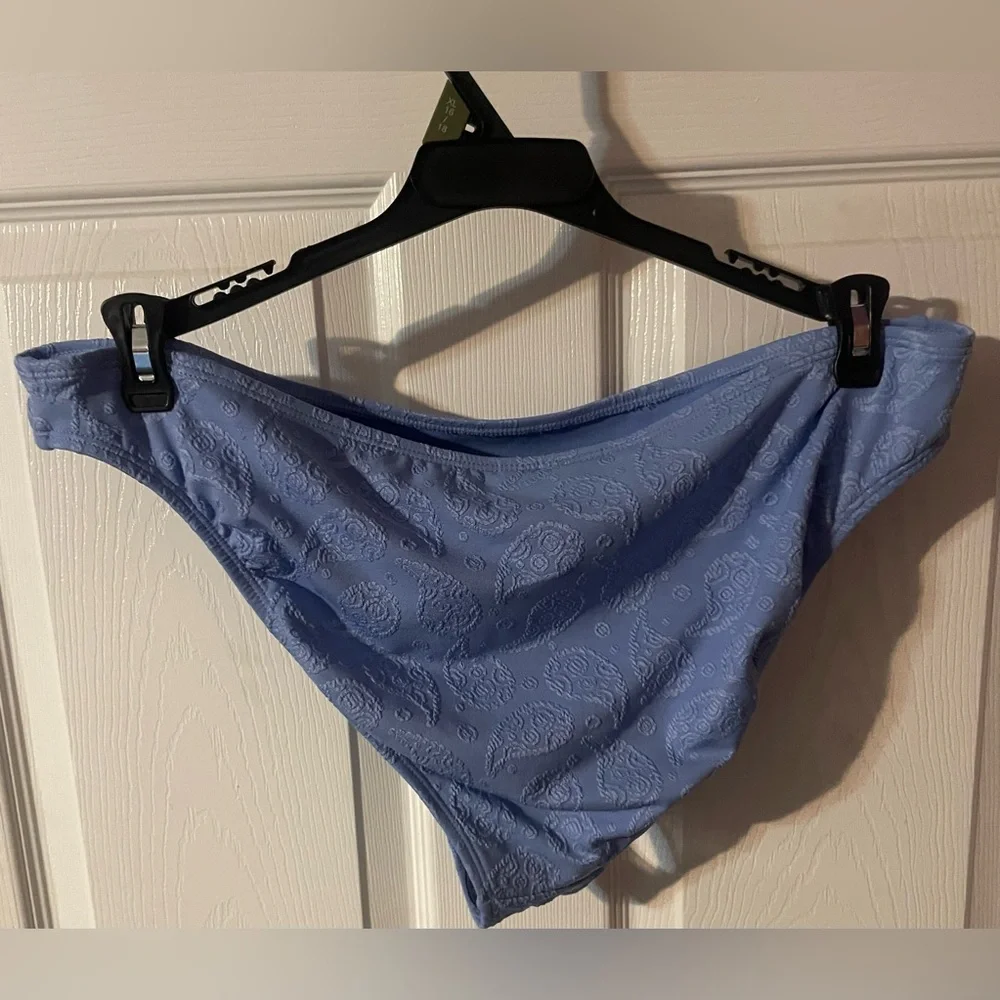 🔥 NWT Jessica Simpson‎ Blue Paisley Bikini Swim Bottoms XL